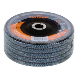  Discos Flap Discs Laminado 7" G40 Lija de Zirconia, DLT-1730 11676 Truper 17.79661 Discos Flap Discs Laminado 7" G40 Lija de Zi