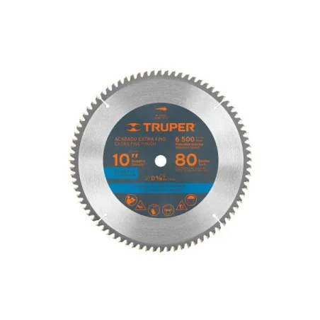  Discos Sierra para Aluminio 10" Centro 5/8", 80 Dientes de carburo de tungsteno, ST-1080A 18310 Truper 53.389831 Discos Sierra 