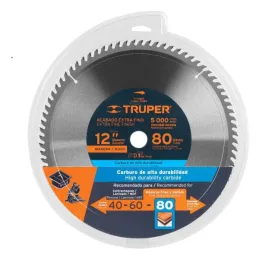 Discos Sierra para Madera 12" Centro 1", 80 Dientes de carburo de tungsteno, ST-1280E 12684 Truper 63.559322 Discos Sierra para Discos Sierra para Madera 12" Centro 1", 80 Dientes de carburo de tungsteno, ST-1280E 12684 Truper 63.559322 Discos Sierra para