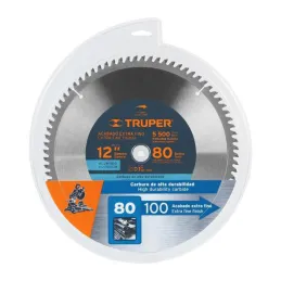  Discos sierras 12" 80Dientes C1", para aluminio, Truper 12685 72.881356 Discos sierras 12" 80Dientes C1", para aluminio, Truper
