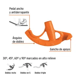  Doblador de Tubo CONDUIT 3/4", Fundido en Hierro Ductil, DOTU-5075 12846 Truper 45.762712 Doblador de Tubo CONDUIT 3/4", Fundid