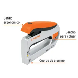  Engrapadora Clavadora Tipo Pistola 1/4 5/16 3/8 1/2 9/16" Clavos 5/8" C18, ET-50X 17981 Truper 79.661017 Engrapadora Clavadora 