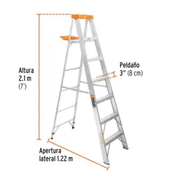 Escaleras Tijera 6 Peldaños con Bandeja T2 Max3.4m P7.4kg EAluminio, Truper 16744 275.423729 Escaleras Tijera 6 Peldaños con Ba Escaleras Tijera 6 Peldaños con Bandeja T2 Max3.4m P7.4kg EAluminio, Truper 16744 275.423729 Escaleras Tijera 6 Peldaños con Ba
