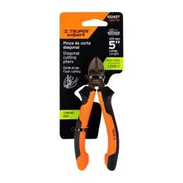  Alicates de corte diagonal 5" 1000v ComfortGrip CrVanadio Truper 102427 15.677966 Alicates de corte diagonal 5" 1000v ComfortGr
