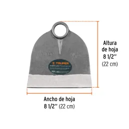  Azadon Lane N3 2.1lb 22x22cm D38-39mm SinMango Truper 10609 19.491525 Azadón Lane N° 3 de 1kg Sin Mango, Ancho Hoja 8 1/2" Altu