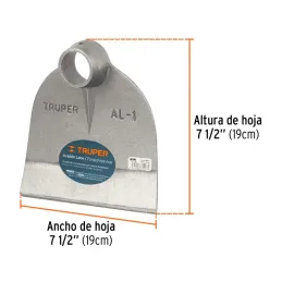  Azadon Lane N1 1.8lb 19x19cm D38-39mm SinMango Truper 10603 16.101695 Azadón Lane N° 1 de 0.8kg Sin Mango, Ancho Hoja 7 1/2" Al