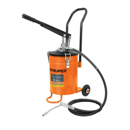  Bomba Inyectora de grasa 5800 PSI 10kg. Alta Presion, Flujo 3.1g Manguera 1/4" Cubeta 22x30cm, BOMIN-10 16867 Truper 350.847458