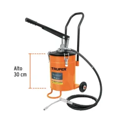 Bomba Inyectora de grasa 5800 PSI 10kg. Alta Presion, Flujo 3.1g Manguera 1/4" Cubeta 22x30cm, BOMIN-10 16867 Truper 350.847458
