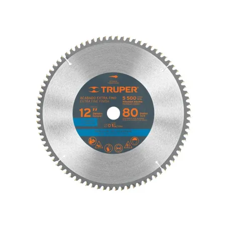  Discos sierras 12" 80Dientes C1", para aluminio, Truper 12685 72.881356 Discos sierras 12" 80Dientes C1", para aluminio, Truper