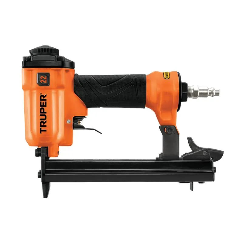  Engrapadora Neumatica Calibre 22 Corona 3/8" 1/4NTP Liberacion y Cambio Rapido, ENNE-70 13177 Truper 81.355932 Engrapadora Neum