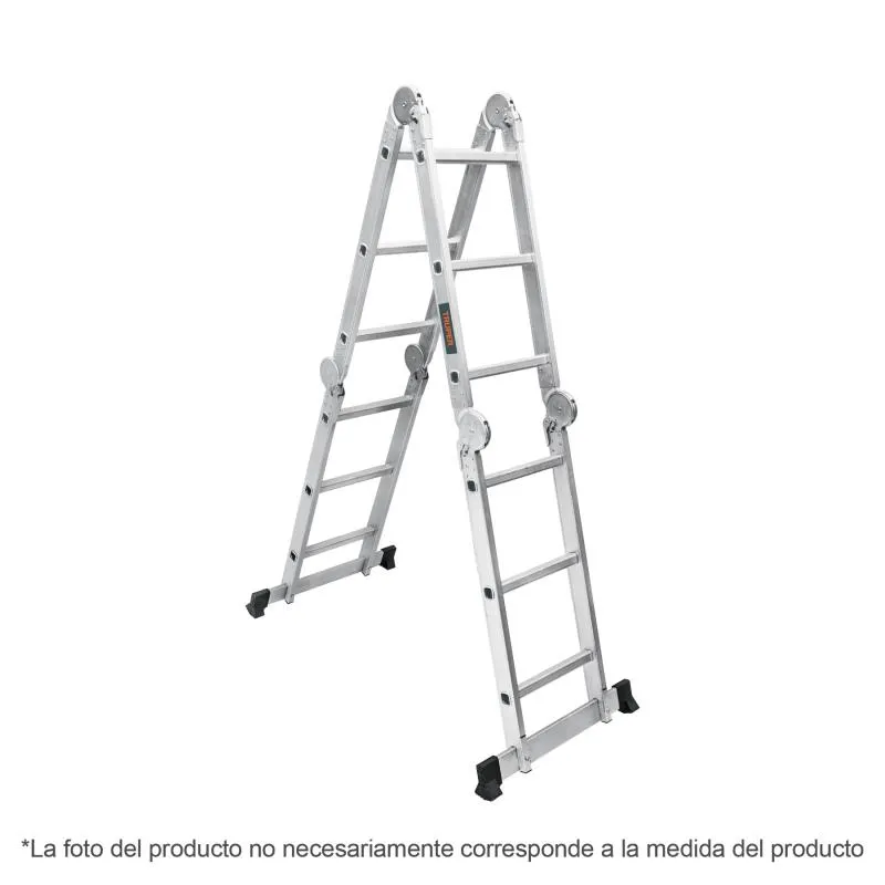  Escaleras Multiposicion 16 Peldaños T1 Max5.7m P13.8kg Aluminio, Truper 101906 411.864407 Escaleras Multiposicion 16 Peldaños T