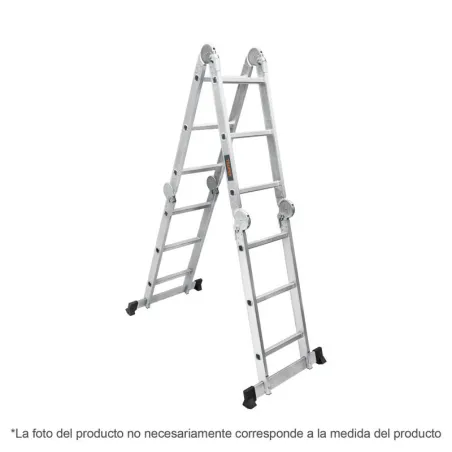  Escaleras Multiposicion 16 Peldaños T1 Max5.7m P13.8kg Aluminio, Truper 101906 411.864407 Escaleras Multiposicion 16 Peldaños T