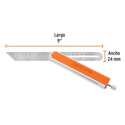  Escuadra Falsa, Mango de Aluminio 9", Regla en Acero Inoxidable, EFT-9X 14385 Truper 17.79661 Escuadra Falsa, Mango de Aluminio
