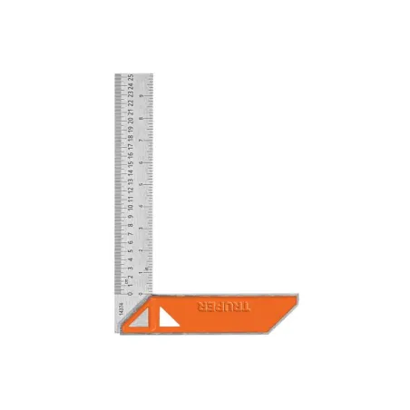  Escuadras Carpintero 10", Graduacion grabada en Laser, Acero Inoxidable, Mango de Aluminio, EC-10 14374 Truper 15.847458 Escuad