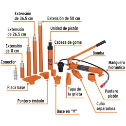  Expansor Hidraulico, 10 Toneladas, Uso Rudo, Para Reparacion de Carrocerias, PORPO-10 14841 Truper 711.016949 Expansor Hidrauli