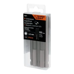  Extension magnetica 1/4" x100mm, estuche con 5 piezas, Truper 11871 13.983051 Extension magnetica 1/4" x100mm, estuche con 5 pi