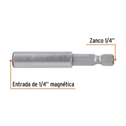  Extension magnetica 1/4" x60mm, estuche con 5 piezas, Truper 11867 10.508475 Extension magnetica 1/4" x60mm, estuche con 5 piez