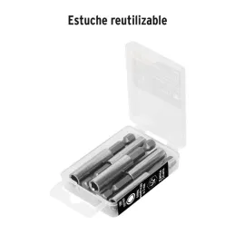  Extension magnetica 1/4" x60mm, estuche con 5 piezas, Truper 11867 10.508475 Extension magnetica 1/4" x60mm, estuche con 5 piez