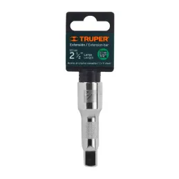  Extension, Encastre 1/2", Diametro 17 mm Largo 2 1/2", acero al cromo vanadio, E-5460 13414 Truper 7.288136 Extension, Encastre
