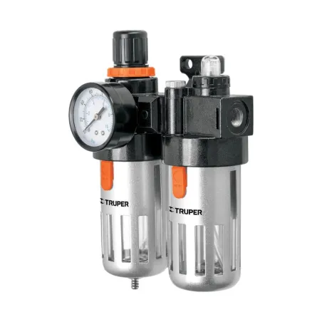  Filtro de Limpieza y Lubricacion, Elimina contaminantes Solido y Liquidos Max 140 PSI, 1/4 NPT, UNI-LL-1/4 19238 Truper 93.2203