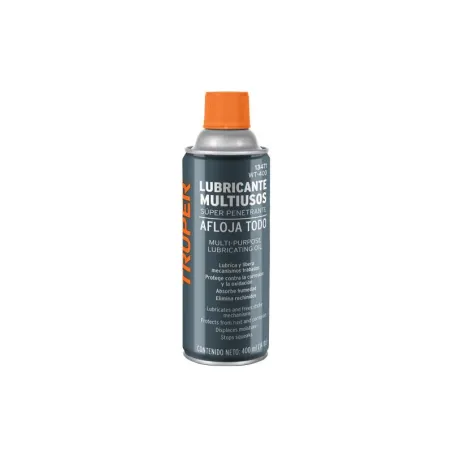  Aceite Aflojatodo 400ml 14oz, Super Penetrante Protege y Limpia, WT-400 13471 Truper 8.389831 Aceite Multiuso Afloja Todo 400ml