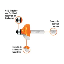  Fresas Clasica 1-3/8" x18mm cRodaje, Truper 11482 30.508475 Fresas Clasica 1-3/8" x18mm cRodaje, Truper 11482

Cuerpo de acero 