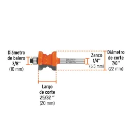  Fresas Collarin 7/8" x20mm CRodaje Truper 10677 28.813559 Fresas Collarin 7/8" x20mm CRodaje Truper 10677

Cuerpo de acero al c