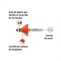  Fresas Española 1-1/4" x20mm cRodaje, Truper 10676 28.813559 Fresas Española 1-1/4" x20mm cRodaje, Truper 10676

Cuerpo de acer