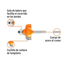 Fresas Pecho de Paloma 1-3/8" x18mm cRodaje Truper 11480 27.118644 Fresas Pecho de Paloma 1-3/8" x18mm cRodaje Truper 11480

Cu