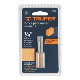  Fresas Recta de dos Filos 1/4" x20mm Truper 11452 8.220339 Fresas Recta de dos Filos 1/4" x20mm Truper 11452

Cuerpo de acero a