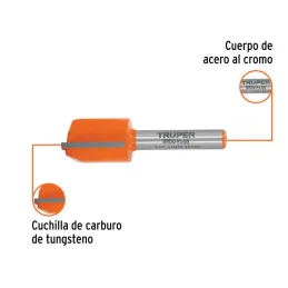  Fresas Recta de dos Filos 5/8" x20mm Truper 11457 13.050847 Fresas Recta de dos Filos 5/8" x20mm Truper 11457

Cuerpo de acero 