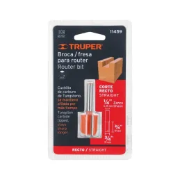  Fresas Recta de dos Filos 3/4" x20mm Truper 11459 13.559322 Fresas Recta de dos Filos 3/4" x20mm Truper 11459

Cuerpo de acero 