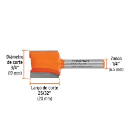  Fresas Recta de dos Filos 3/4" x20mm Truper 11459 13.559322 Fresas Recta de dos Filos 3/4" x20mm Truper 11459

Cuerpo de acero 