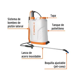  Fumigador de Mochila 20L Bombeo Lateral Truper 14193 211.016949 Fumigador de Mochila 20L Bombeo Lateral Truper 14193

Lanza de 