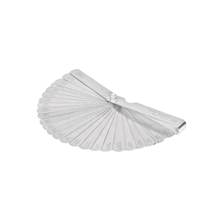  Galgas de Bujia, 26 Hojas, Graduacion 0.04 - 0.63mm Inc. Regla Graduada, en acero al manganeso, CAL-26 14396 Truper 9.322034 Ga