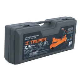  Gata Tipo Lagarto 2.5T, Altura M 38.7cm M 13.5cm Peso 13.5kg con Elevacion Rapida, Incluye Maletin, GAPA-250 14946 Truper 291.5