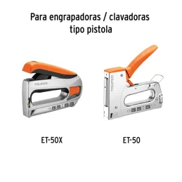  Grapas 9/16" Corona 27/64" Calibre 24 para Engrapadora ET-50 ET-50X ET-50P, ET-50-9/16 17969 Truper 4.576271 Grapas 9/16" Coron