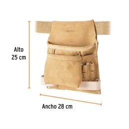  Portaherramientas 10 Compartimientos Carnaz con Cinturon, Truper 11533 27.118644 Portaherramientas 10 Compartimientos Carnaza c
