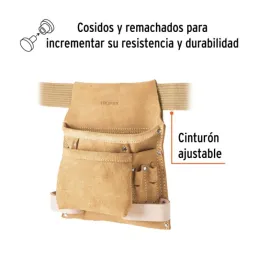  Portaherramientas 10 Compartimientos Carnaz con Cinturon, Truper 11533 27.118644 Portaherramientas 10 Compartimientos Carnaza c