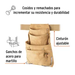  Portaherramientas 12 Compartimientos Carnaza con Cinturon, Truper 11536 43.220339 Portaherramientas 12 Compartimientos Carnaza 