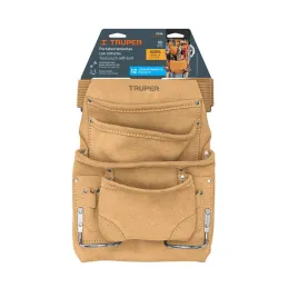  Portaherramientas 12 Compartimientos Carnaza con Cinturon, Truper 11536 43.220339 Portaherramientas 12 Compartimientos Carnaza 