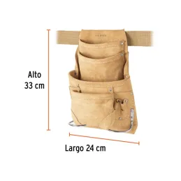  Portaherramientas 12 Compartimientos Carnaza con Cinturon, Truper 11536 43.220339 Portaherramientas 12 Compartimientos Carnaza 