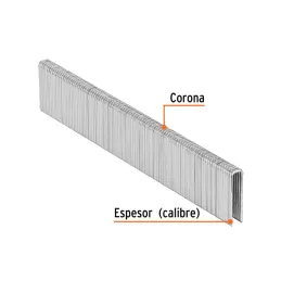  Grapas Corona 1/4" Calibre 18 L22mm Engrapadora Neumatica C5000u Truper 18273 28.813559 Grapas Corona 1/4" Calibre 18 L22mm Eng