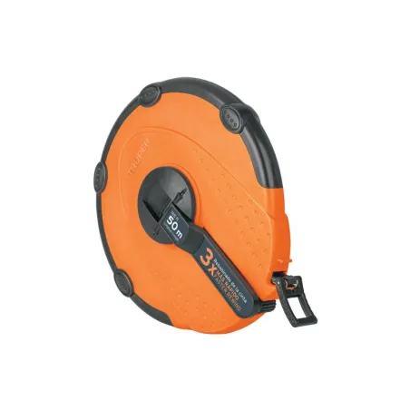  Wincha Fibra de Vidrio Carcasa Plastica 50 Metros, Carcasa ABS Cubierta con TPR, TP50ME 12640 Truper 49.152542 Wincha Fibra de 