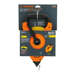  Wincha Fibra de Vidrio, Tipo Cruceta 50 Metros, Mango Ergonomico, TFC-50ME 12647 Truper 36.440678 Wincha Fibra de Vidrio, Tipo 