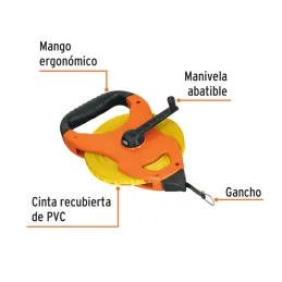  Wincha Fibra de Vidrio, Tipo Cruceta 50 Metros, Mango Ergonomico, TFC-50ME 12647 Truper 36.440678 Wincha Fibra de Vidrio, Tipo 