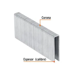  Grapas Corona 7/16" Calibre 16 L45mm Engrapadora Neumatica C1000u Truper 13348 19.491525 Grapas Corona 7/16" Calibre 16 L45mm E