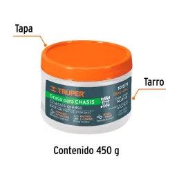  Grasa para Chasis de Calcio 450g Velocidad Moderada Suspensión Muelles, Truper GRAS-45C 101571 10.254237 Grasa para Chasis de C