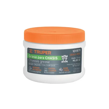  Grasa para Chasis de Calcio 450g Velocidad Moderada Suspensión Muelles, Truper GRAS-45C 101571 10.254237 Grasa para Chasis de C