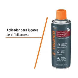  Lubricantes Penetrante Aerosol 400ml 14oz Antioxidante Herramientas Tuercas Pernos Cerraduras, Truper WT-400SP 101976 9.067797 